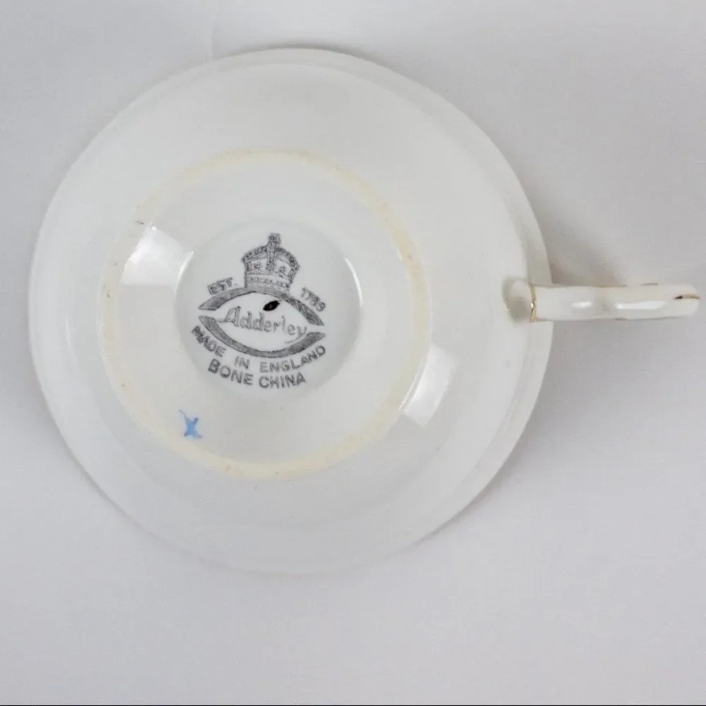 Rare Adderley Bone China Tea Cup made in England - Picture 7 of 9